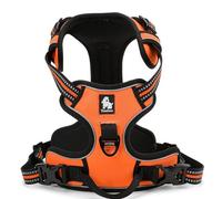 WINHYEPET True Love Harnais pour Chien Anti Traction Réfléchissant Réglable, Rembourré Sécurisé, pour Moyen et Grand, TLH5651 (Orange, M)