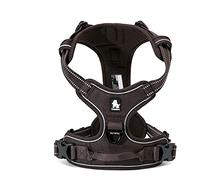 Winhyepet True Love Harnais pour chien avec clip sur le devant sans traction - Réglable avec poignée à 4 points de réglage, matériau Oxford rembourré réfléchissant - pour promenade, voiture ou entraînement