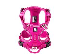 WINHYEPET True Love TLH56512 Harnais anti-tiraillement extra réfléchissant et réglable pour chiens de petite, moyenne et grande taille - en maille rembourrée et douce - pour la course à pied et la