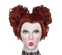 Winifred Sanderson - Robe avec perruque, robe médiévale en velours vert pour femme, costume de sœurs Sanderson, costume d'Halloween, de carnaval, de sorcière, cosplay pour femme et adulte