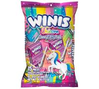 Winis Licorne | Taffy Pops à mâcher | Saveur barbe à papa | Sac de 121,9 g - 15 pièces | Sac de bonbons de Pâques