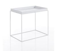 Wink Design Table Basse intérieure/extérieure, métal, Blanc Mat, Hauteur 55 x 60 x 40 cm