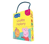 ŒŒwinka Peppa Cartes d'apprentissage des chiffres et des couleurs dans une boîte avec une poignée Monika Kiersnowska (Buch auf Polnisch)