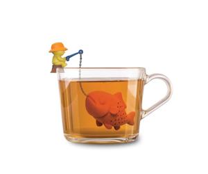 Winkee Big Fish Infuseur à thé en silicone pour thé en vrac | Boule à thé amusante en forme d'animal pour tasses et thé en vrac, infuseur à thé réutilisable et idée cadeau originale