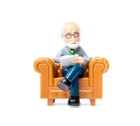 Winkee Bureau psychologue I Les meilleures sagesses de joie sur simple pression d'un bouton I Figurine de thérapeute de bureau Freud (anglais)