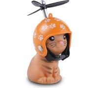 Winkee - Chaton à vélo avec casque | L'adorable mascotte à vélo avec casque et hélice