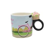Winkee - City Bike - Tasse à café - Tasse à café élégante avec poignée de vélo I Tasse à thé vélo I Accessoires de vélo parfaits