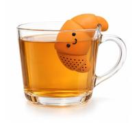 Winkee Croissant Infuseur à thé en silicone pour thé en vrac | Boule à thé amusante en forme d'animal pour tasses et thé en vrac, infuseur à thé réutilisable et idée cadeau originale