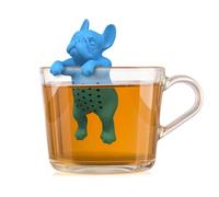 Winkee - Cute Animal Passoire à thé Good Boy Dog | Œuf à thé pour thé en vrac | Infuseur à thé amusant | Passoire à thé pour tasse | Passoire à épices en silicone | Figurine de boule à thé | Cadeau