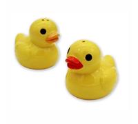 Winkee Ensemble Salière et Poivrière Originales en Céramique - Design Animal - Accessoires de Cuisine et Décoration de Table - Idée Cadeau (Canard)