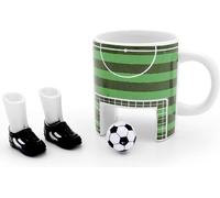 Winkee - Football Tasse I Le pot à café sportif pour les fans de foot I Tasse à thé avec fonction jeu