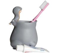 Winkee Gobelet à dents motif hippopotame | Porte-brosse à dents amusant pour enfants et bébés | 10 x 10 x 13,5 cm