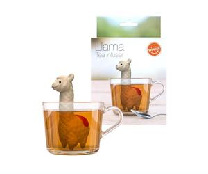 Winkee Infuseur à Thé Animal Mignon en Silicone - Boule à Thé Réutilisable pour Thé en Vrac, Rooibos, Noir et Vert - Idéal pour Tasses, Théières et Mugs (Lama)