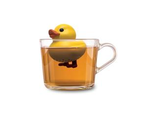Winkee Infuseur à Thé - Canard Mignon en Silicone - Boule à Thé - Réutilisable pour Thé en Vrac, Rooibos, Noir et Vert - Idéal pour Tasses, Théières et Mugs