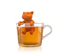 Winkee - Passoire à thé mignon en forme de chaton | Infuseur à thé pour thé en vrac | Infuseur à thé amusant | Passoire à thé pour tasse | Passoire à épices en silicone | Figurine en forme d'animal |