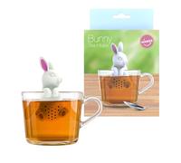 Winkee - Passoire à thé animal mignon I Infuseur à thé pour thé en vrac I Infuseur à thé amusant I Passoire à thé pour tasse I Passoire à épices en silicone I Figurine animal boule à thé (lapin)