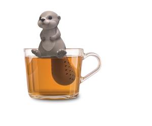 Winkee Infuseur à Thé - Loutre Mignon en Silicone - Boule à Thé - Réutilisable pour Thé en Vrac, Rooibos, Noir et Vert - Idéal pour Tasses, Théières et Mugs