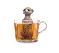 Winkee Infuseur à Thé - Suricate Mignon en Silicone - Boule à Thé - Réutilisable pour Thé - en Vrac, Rooibos, Noir et Vert - Idéal pour Tasses, Théières et Mug
