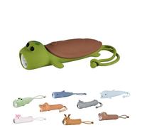 Winkee - Lampe de poche tortue I Petite lampe de poche LED rechargeable I Avec batterie I Environ 12 heures d'autonomie