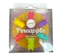 Winkee Marqueurs en verre d'ananas multicolores OS, taille unique, Silicone