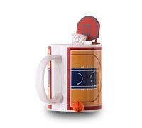 Winkee - Mug de Basket-Ball avec Panier et Ballon | Mug de café Sportif avec Fonction de Jeu pour Les Fans de Basket-Ball | Cadeau de Noël, Anniversaire