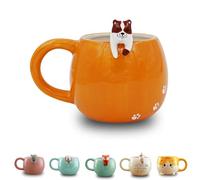 Winkee - Mug Pet Friends avec chien, super doux comme tasse à café et tasse à thé, grande tasse env. 450 ml