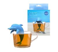 Winkee - Passoire à thé animal mignon I Infuseur à thé pour thé en vrac I Infuseur à thé amusant I Passoire à thé pour tasse I Passoire à épices en silicone I Figurine de boule à thé animal (dauphin)