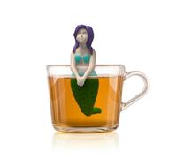 Winkee - Passoire à thé animal mignon I Infuseur à thé pour thé en vrac I Infuseur à thé amusant I Passoire à thé pour tasse I Passoire à épices en silicone I Figurine animal boule à thé (sirène)