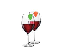 Winkee Rocks Lot de 8 marqueurs à verre pour médiators | Marqueurs en verre rock pour verres à boire | Marqueur sur le bord du verre | Cadeau pour musiciens pour un anniversaire, une fête, une