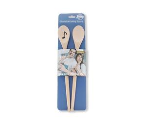 Winkee Rocks - Set de cuillères de cuisine Drumstick | Cuillère rock en bois | Cuillère de cuisine | Cuillère en bois | Cuillère à mélanger | Cuillère de cuisine cool | Cadeau pour Noël, anniversaire
