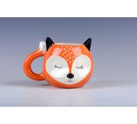 Winkee - Tasse à café magique "Dreaming Fox" I Tasse XXL I env. 450 ml I Pour un café et un thé parfaits I Un cadeau du cœur