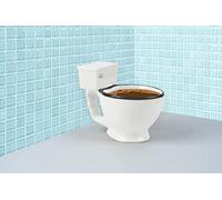 Winkee - Tasse à café pour toilettes 350 ml | Le pot à café amusant en forme de toilettes | Grande tasse à café ou tasse à thé | Poubelle de table | Cadeau pour anniversaire, travail