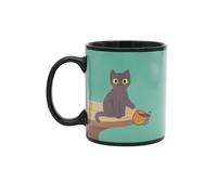 Winkee - Tasse à effet thermique coquine avec chaton I Super mignonne comme tasse à café et tasse à thé I Tasse à café chat - Environ 300 ml