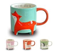 Winkee - Tasse de renard mignonne avec inscription en allemand « Mignon animal » | Tasse XXL d'environ 450 ml | Tasse à café mignon