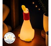 Winkee Veilleuse Oie Snuggle I Veilleuse bébé I Lumière d'allaitement à intensité variable Touch I Lampe de nuit rechargeable par USB