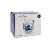 Winkee - Verre en forme de pieuvre fait à la main | Verre à dessert avec griffe en verre | Verres de qualité supérieure pour toutes les occasions | Cadeau d'anniversaire, de mariage, d'anniversaire