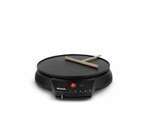 Winkel Crêpière électrique GOO30 Appareil à Crêpes Inox,Professionnelle, Crêpes Maker, Crêpes Party, Plaque de Cuisson Antiadhésive 30 cm, Posable, 5 niveaux de cuisson, Spatule Distributeur inclus