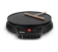 Winkel Crêpière électrique GOO30 Appareil à Crêpes Inox,Professionnelle, Crêpes Maker, Crêpes Party, Plaque de Cuisson Antiadhésive 30 cm, Posable, 5 niveaux de cuisson, Spatule Distributeur inclus