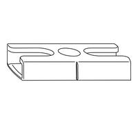 WINKHAUS Gâche SBA.H.13-30, pliage Euro 12/30-13 V, zinc argenté