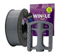 WINKLE Filament ASA 1.75mm Gris Cendre pour Impression 3D, Bobine ASA 250g, Filament Imprimante 3D, Précision Dimensionnelle +/- 0.05mm, Matériaux d'impression 3D Résistant aux UV