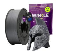 WINKLE Filament PETG 1.75mm Argent pour Impression 3D, Bobine PETG 1kg, Filament Imprimante 3D, Matériaux d'impression 3D, Précision Dimensionnelle +/- 0.05mm, Facile à Imprimer