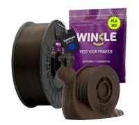 WINKLE Filament PLA HD marron ébène | Filament pour imprimante 3D | Filament PLA 1,75 mm 1 kg | PLA marron | Compatible avec toutes les imprimantes 3D | Précision dimensionnelle | Bobine de 1 kg