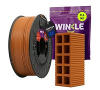 WINKLE Filament PLA HD Texture (Texturé) Brique 1.75mm 1kg, Filament pour Imprimante 3D, PLA Rouge Brique, Compatible avec la Plupart des Imprimantes FDM, Précision Dimensionnelle +/- 0.05mm