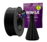 WINKLE Filament PP Polypropylène 1.75mm Noir pour Impression 3D, Bobine PP 1.5kg, Filament Imprimante 3D, Matériaux d'impression 3D, Précision Dimensionnelle +/- 0.05mm, Haute Résistance