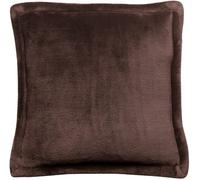 WINKLER-Coussin carré marron ébène en polyester Tender - 50 x 50 cm