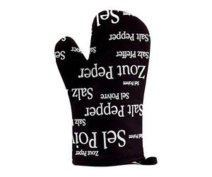 Winkler - Gant Sel & Poivre - 19x32 cm - 100% coton - Protection contre la chaleur de cuisson