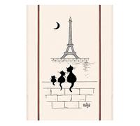 Grand Torchon Coton DUBOUT Chats Tour Eiffel