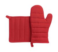 Gant de Cuisine et Dessous de Plat Recyclés Jona Rouge 15 X 30