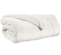 WINKLER-Plaid Tender coloris blanc en coton - 150 x 200 cm