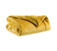 Winkler Plaid Tender Polyester Chaud et Douillet Curry 150x200 cm